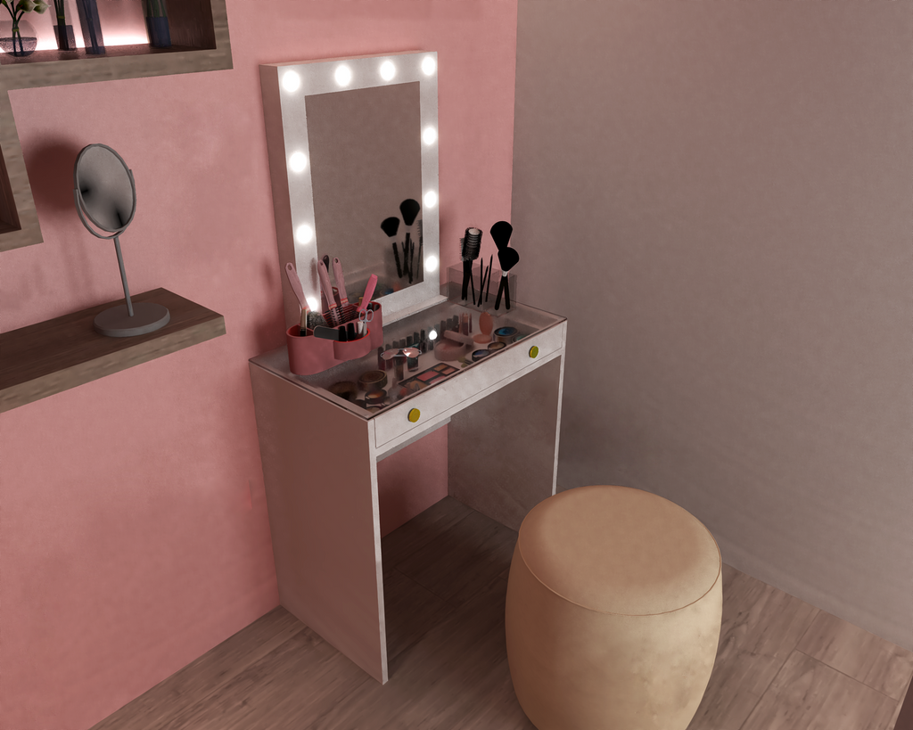 THE MAKEUP FIREFLY | MAKEUP VANITY WITH LED LIGHTS - Omaara