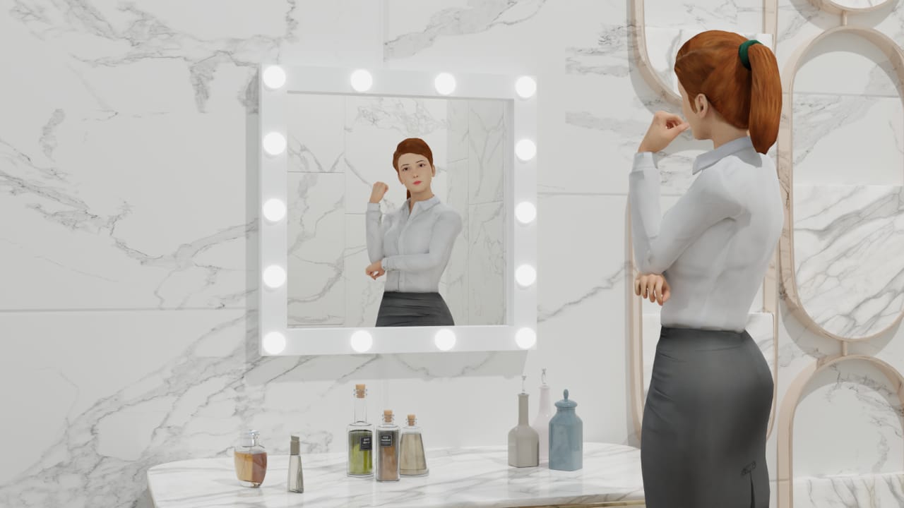 THE HOLLYWOOD LOVER | MAKEUP MIRROR WITH LED LIGHTS - Omaara