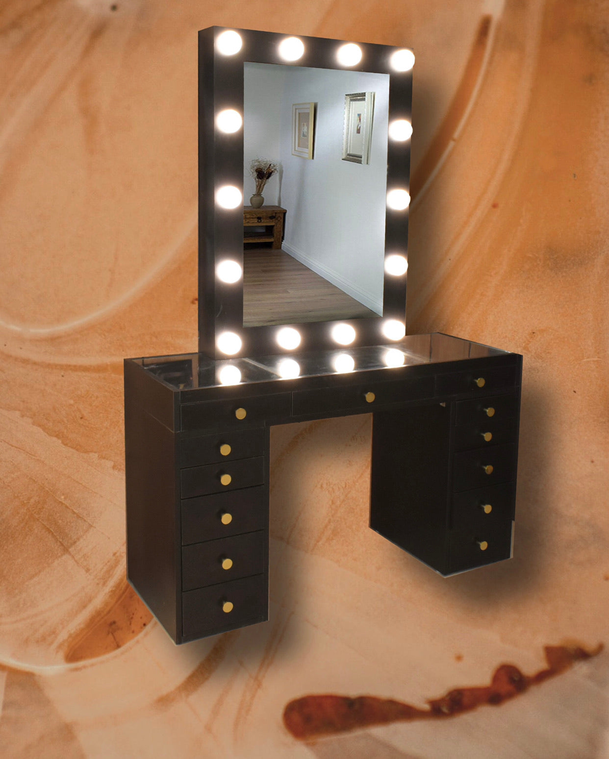 THE MAKEUP SUPERSTAR | MAKEUP VANITY WITH LED LIGHTS - Omaara