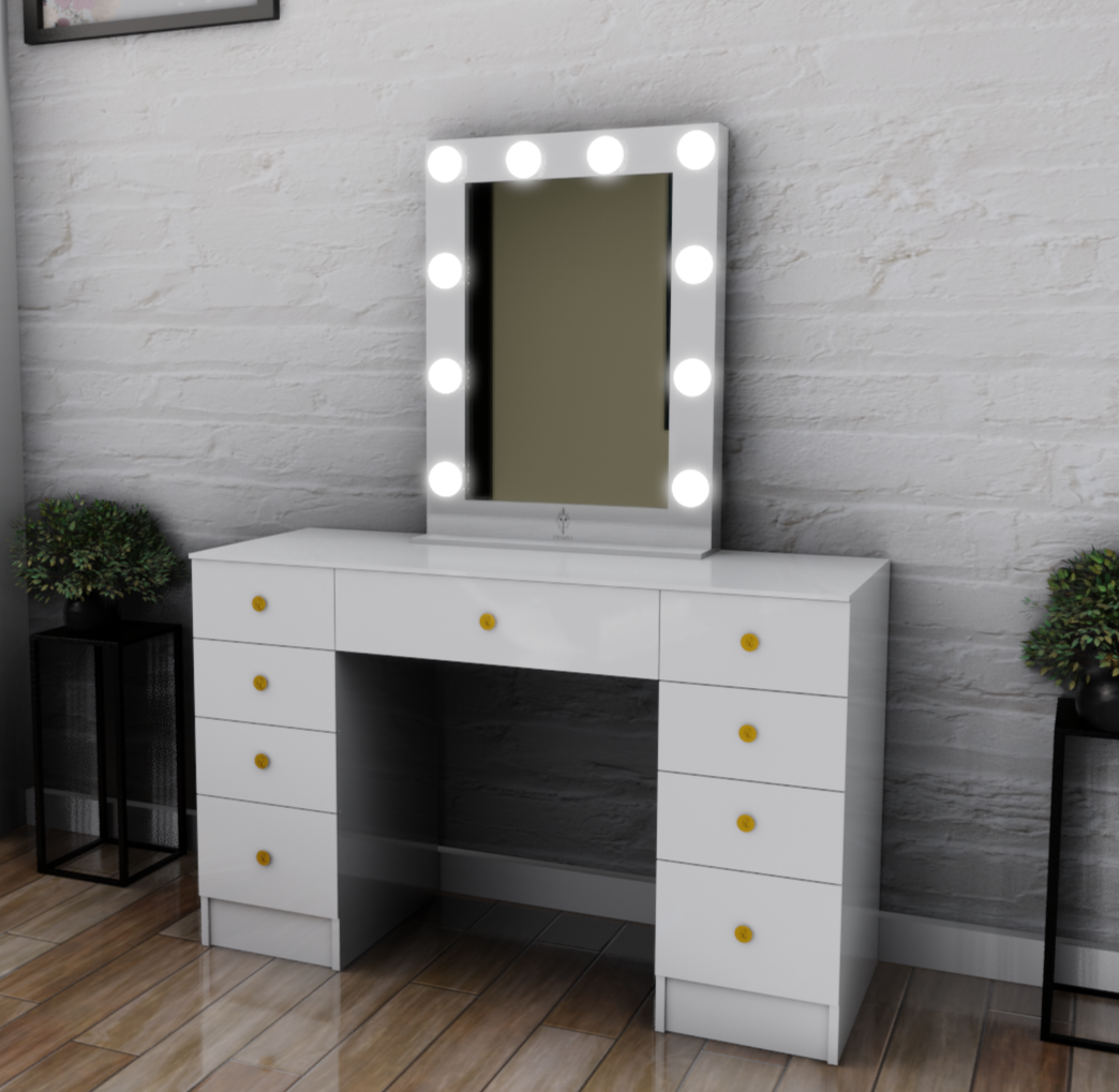 THE MAKEUP MAFIA | MAKEUP VANITY WITH LED LIGHTS - Omaara