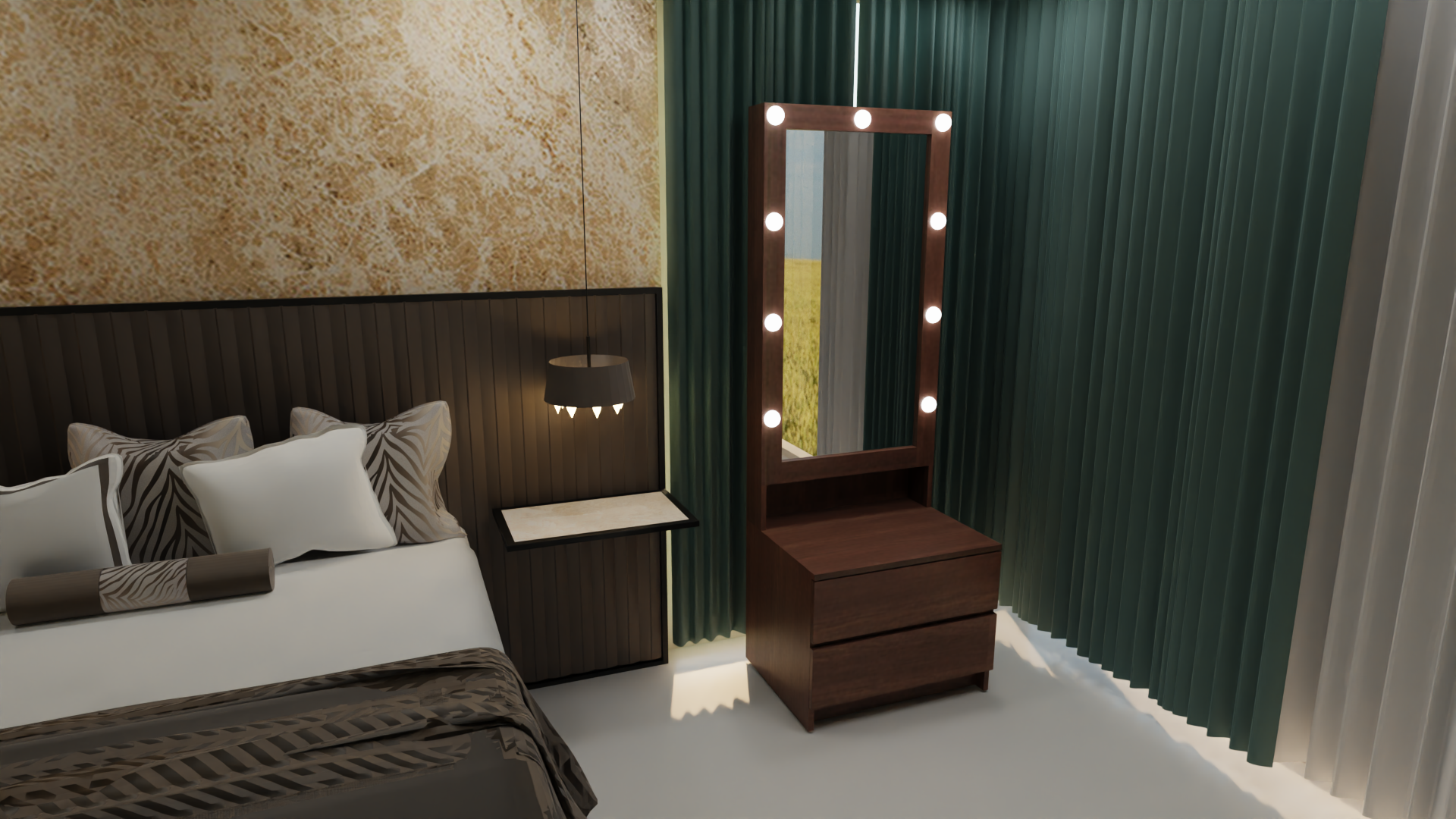 THE MAKEUP ICON | MAKEUP VANITY WITH LED LIGHTS - Omaara